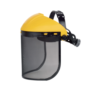 DeltaPlus visor holder with clear polycarbonate visor